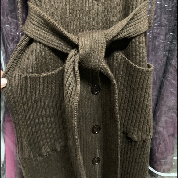 Dolce & Gabanna D&G fur trim Duster Cardigan - Picture 3 of 10